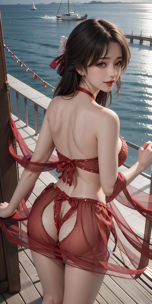 国漫女神-情调睡衣 - AI美女写真