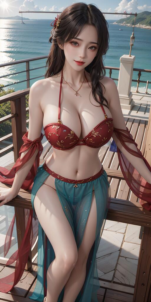国漫女神-情调睡衣 - AI美女写真