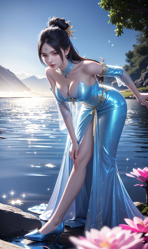 雪鹰领主-余靖秋 - AI美女写真