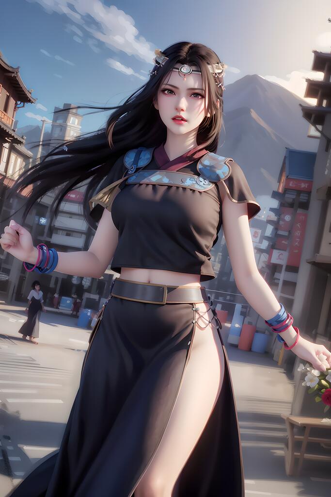 画江湖不良人-奥姑 - AI美女写真
