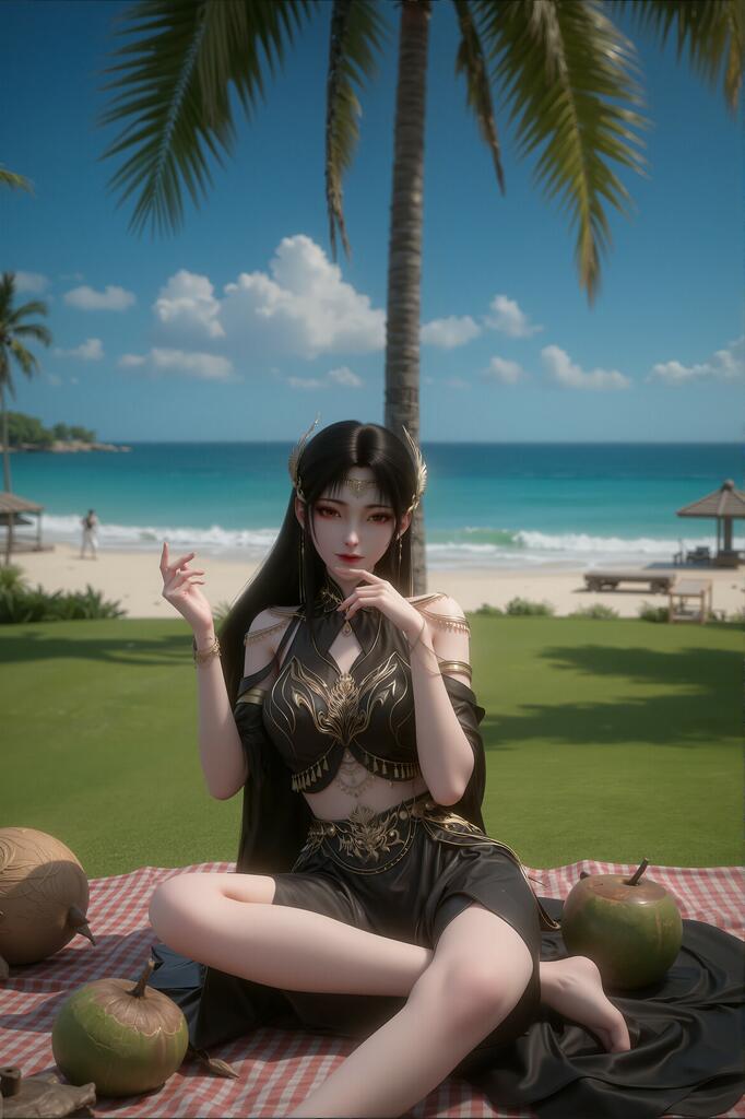 完美世界-火灵儿 - AI美女写真