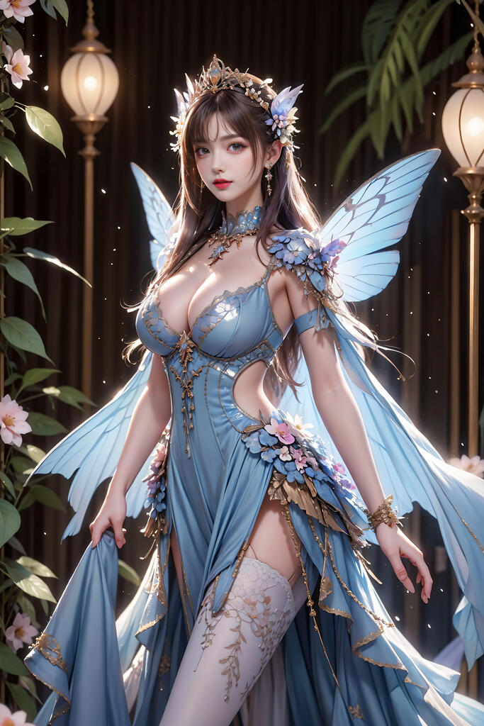 精灵公主_蝴蝶系列 - AI美女写真