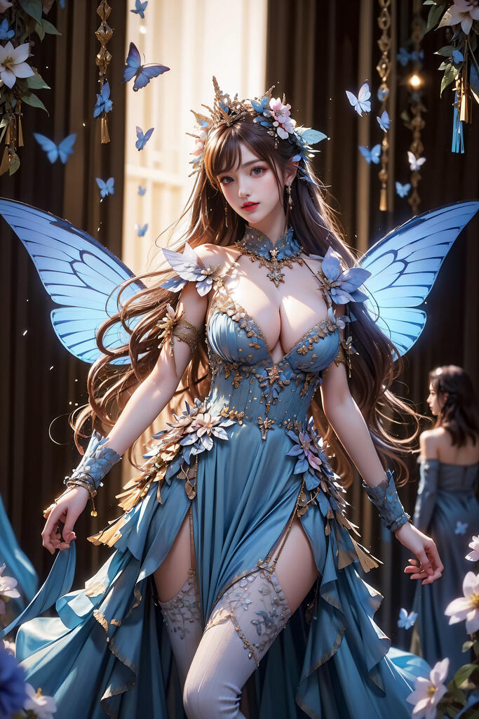 精灵公主_蝴蝶系列 - AI美女写真