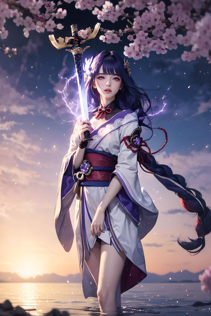 原神-雷电将军 - AI美女写真