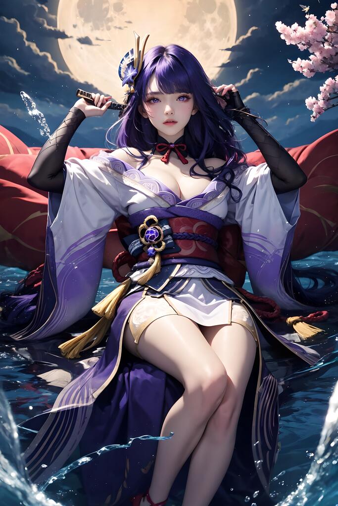 原神-雷电将军 - AI美女写真