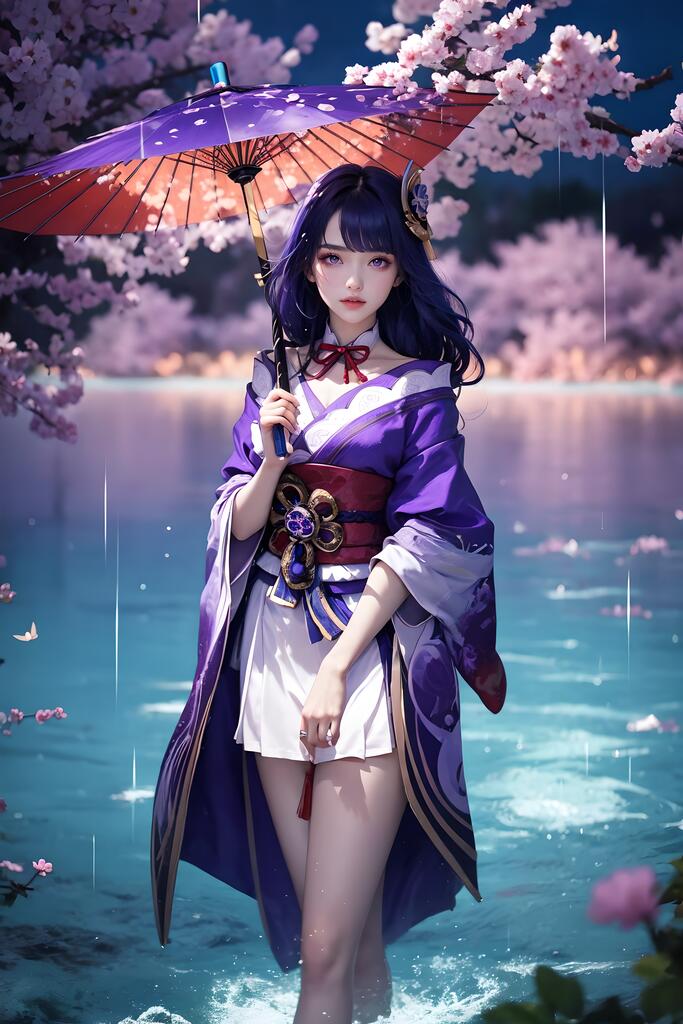 原神-雷电将军 - AI美女写真