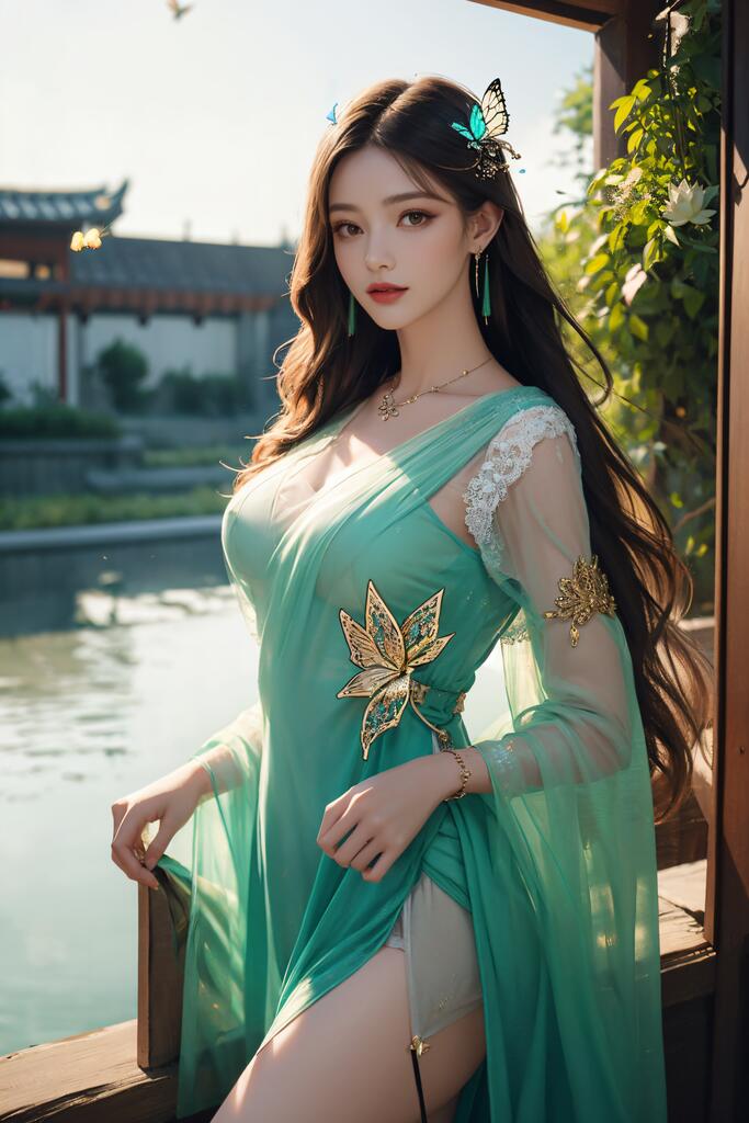 古风薄纱_4K精品图集 - AI美女写真